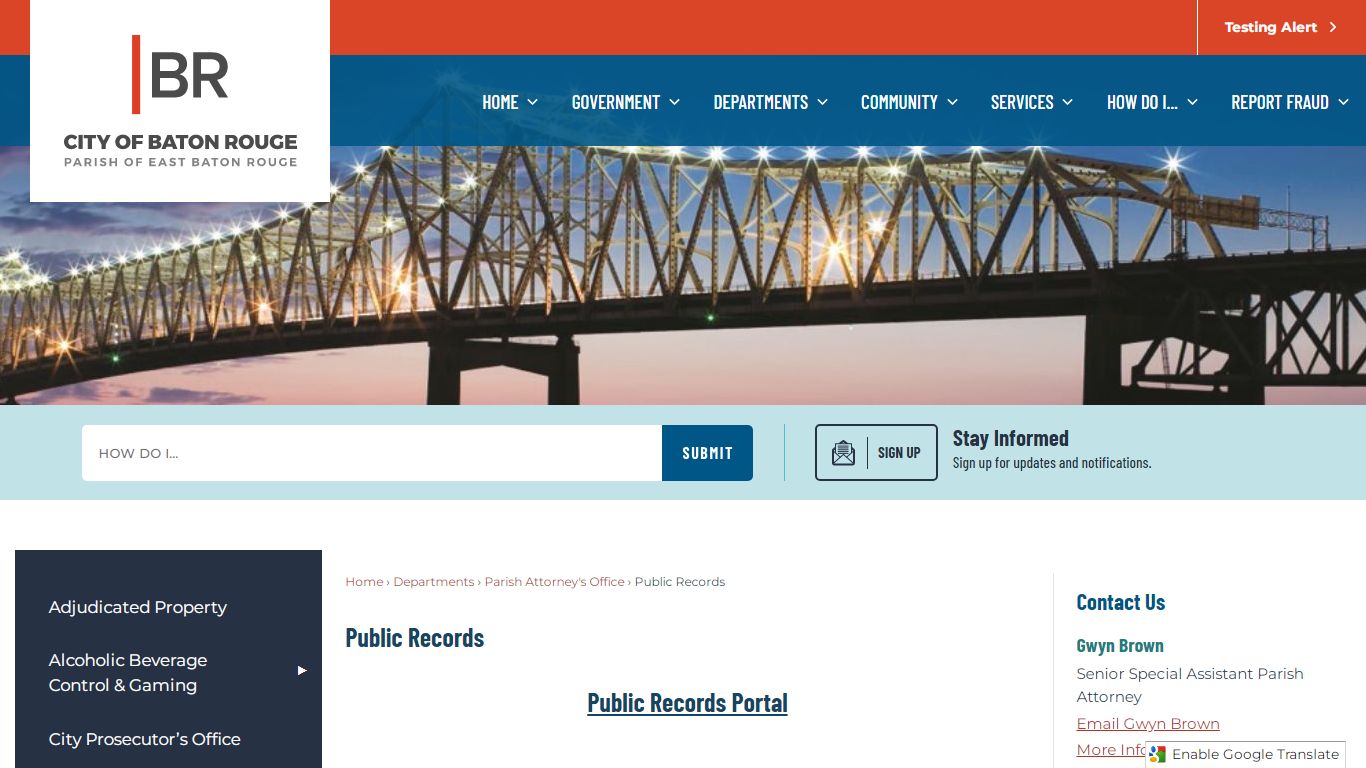 Public Records | Baton Rouge, LA - brla.gov